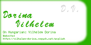 dorina vilhelem business card